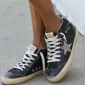 Golden Goose Mid Star Glitter Sneaker